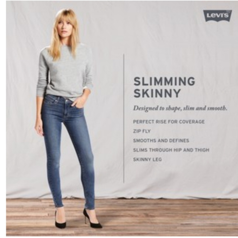 Levi's mid rise skinny jeans 12S